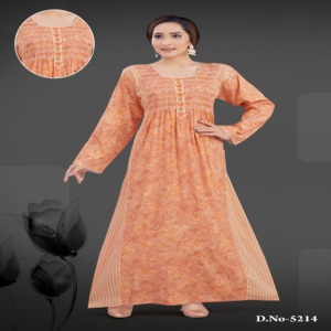 Capsule Print Mix n Match Fabric <b>Kaftan</b>/Abaya with Smocking Work & Fine Embroidery – Arabic Abaya Jalabiya Wholesale - Product Image 2