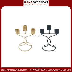 เชิงเทียนโลหะตกแต่งโต๊ะสไตล์โมเดิร์นสำหรับงานแต่งงาน งานปาร์ตี้ และใช้ในบ้าน มีให้เลือกหลายแบบ - Product Image 3