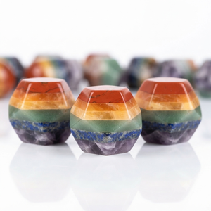 Pierre géométrique en cristal de pierre précieuse polie en forme de dodécédron, sept chakras naturels, pierres de guérison Feng Shui - Product Image 3