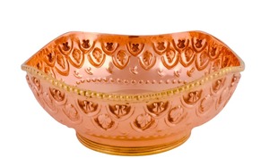 Copper Bowl for <b>Soup</b> with Spoon Contemporary Design Portable for Serving at Home - Product Image 3