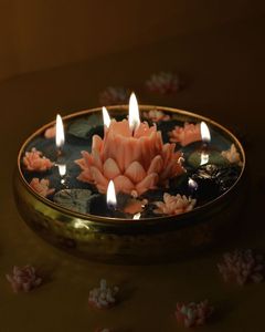 Bol à bougie en métal multi-usages pour la décoration de bougies et d'eau, créant une ambiance paisible et élégante à la maison - Product Image 6