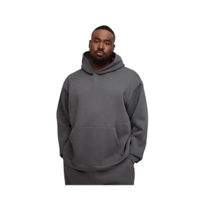 Men's Oversized Zipper Hoodie Solid Color Cotton Fleece Casual Pullover Autumn Style Pocket Design Oversized Fit - Product Image 2