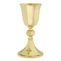 Calice décoratif en laiton pour la Sainte-Cène et la présentation à l'autel