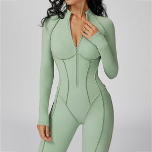 จั๊มสูททรงเข้ารูปขายดีอันดับต้นๆ สำหรับผู้หญิง ระบายอากาศได้ดี แฟชั่นฤดูร้อน พร้อมโลโก้สั่งทำ - Product Image 2