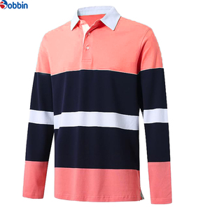 Polo de Manga Larga con Estampado de Rayas de Alta Calidad, Nuevo, con Cuello Tipo Solapa, para Hombre, Informal, Personalizado, Liso, para Parejas - Product Image 5