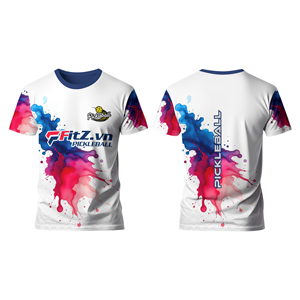 เสื้อฝึกซ้อมพิคเคิลบอลสำหรับผู้ชายผู้หญิง – เสื้อยืดกีฬาแบบยืดได้ระบายอากาศได้ดีสำหรับการฝึกซ้อมออกกำลังกายฟิตเนสเทรนด์ของสหรัฐอเมริกา - Product Image 4