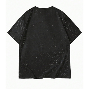 เสื้อยืดกราฟิกประดับคริสตัลคุณภาพสูง ผ้าฝ้ายเนื้อหนา แฟชั่นทันสมัย - Product Image 2