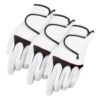 Guantes de Golf de Cuero Genuino Blanco de Último Diseño, Antideslizantes, para Hombre, de Dedo Completo, Ligeros, Duraderos, Protección para las Manos