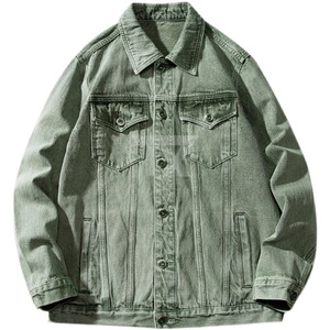 <b>Men</b> <b>Denim</b> <b>Jacket</b> Casual Streetwear Workwear Style Single Breasted Regular Fit Multiple Pocket Outerwear - Product Image 6