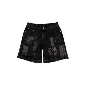 New Arrival OEM Summer <b>Men's</b> Denim Shorts With Unique Chrome Heart Design High Street Style Pants High Quality <b>Men</b> Short <b>Jeans</b> - Product Image 1