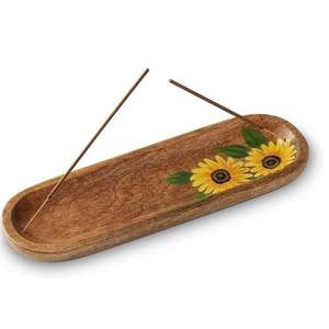 Moderno y Elegante Porta Incienso de Madera con Diseño Impreso para el Hogar, Templo, Aromaterapia, Bandeja de Incienso de Lujo Hecha a Mano - Product Image 2