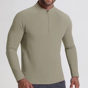 Custom <b>Men's</b> <b>Compression</b> Gym <b>Shirt</b> Manufacturer Fitness Workout Apparel Cotton Polyester Spandex DTF Printing Embroidery Bulk - Product Image 4
