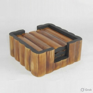 Juego de posavasos de madera natural, decoración de mesa, alfombrillas y bases para platos, fabricante OEM directo para pedidos personalizados de comedor en el hogar. - Product Image 1