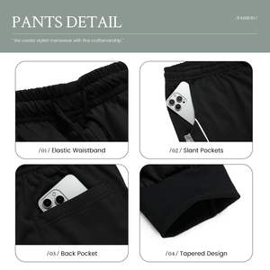 ชุดวอร์มผู้ชายมีฮู้ดสำหรับฤดูหนาว ผ้าโพลีเอสเตอร์ผสมคอตตอน นุ่ม ระบายอากาศได้ดี น้ำหนักเบา ผลิตจำนวนน้อยได้  เหมาะสำหรับออกกำลังกายและวิ่ง - Product Image 5