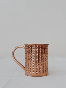 Classic Pure Copper Mug Handmade Polished Copper Drinking Mug Coffee Tea Drinkware by Madiha Art and Crafts - Product Image 6