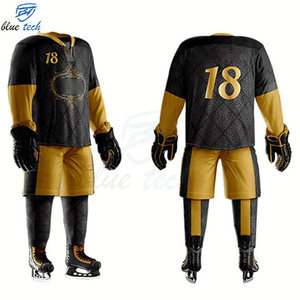 Wholesale Professional Ice Hockey Uniform Custom Sublimated Hockey Jersey and Shorts for Teams Training and Games - Product Image 3