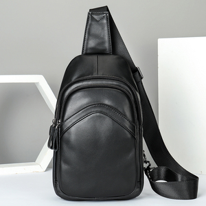 Bolso Bandolera de Cuero Genuino para Hombre, Bolso de Pecho para Viaje, Mochila de Hombro, Bolso Cruzado de Cuero para Hombre - Product Image 5