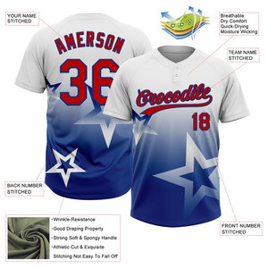Camiseta de Béisbol Sublimada Personalizada para Hombre, Uniforme de Equipo de Manga Corta, Camiseta de Softbol con Botones - Product Image 6