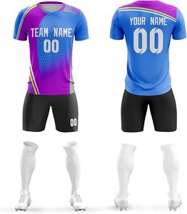 เสื้อฟุตบอลทีมชาติ, ชุดยูนิฟอร์มและกางเกงขาสั้นแบบสั่งทำพิเศษ, ระบายอากาศได้ดี, ซับเหงื่อ, ราคาส่งจากโรงงาน - Product Image 1