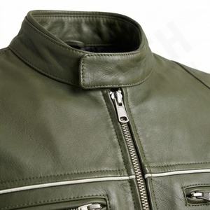 แจ็คเก็ตหนังแท้สำหรับขี่มอเตอร์ไซค์คุณภาพดีที่สุดสำหรับผู้ชาย รุ่นใหม่ล่าสุดสำหรับฤดูหนาว พร้อมแผ่นป้องกันที่ถอดออกได้ สามารถสั่งทำได้ - Product Image 4