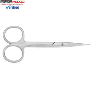 Tijeras de microdisección Iris 4.5, instrumentos quirúrgicos manuales de punta fina CVD para procedimientos de etiquetas cutáneas, suturas de encías, oculares y dentales - Product Image 4