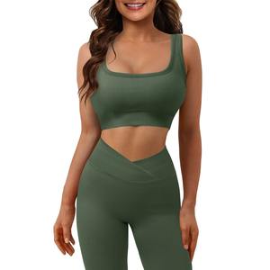 Conjunto de Yoga para Mujer con Logotipo Personalizado, Ropa Deportiva de Talla Grande, Diseño sin Costuras con Imágenes Atractivas, Conjuntos de Yoga para Fitness - Product Image 1
