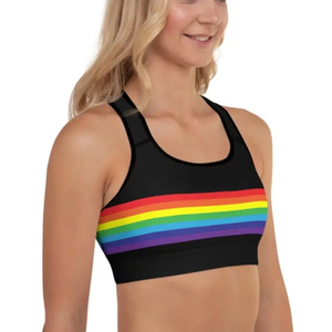 Soutien-gorge pour femmes imprimé par sublimation avec logo personnalisé, vente en gros de soutien-gorge de sport respirant de qualité supérieure pour le fitness et le yoga - Product Image 1