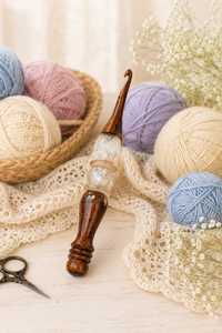 Handmade Wooden Crochet <b>Hook</b>, Ergonomic Resin Crochet Needle - Product Image 6