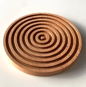 <b>Wood</b> <b>Trivet</b> 400mm Diameter Modern Design Non-Slip Table Mat Heat Resistant <b>Wood</b> Round Coaster Amazing Price - Product Image 1