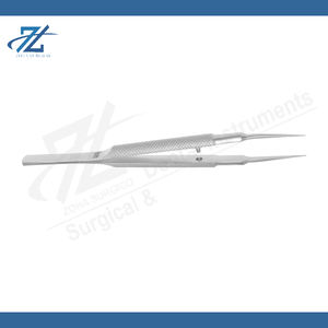 Micro Pinzas Dentales sin Dientes, Punta Plana, Mango de 4 Pulgadas, Acero Blanco, Uso Manual, Juego de Instrumentos de Microcirugía de Alta Calidad, Lashmetics - Product Image 4