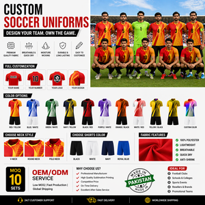 Venta al por Mayor de Camisetas Personalizadas de Fútbol Americano/Soccer, Impresión por Transferencia de Calor, Transpirables, de Secado Rápido, 100% Poliéster, Cuello en V, Manga Corta - Product Image 6
