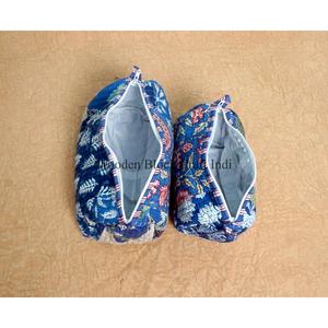 High Quality Cotton Set of 3 Foldable Hanging for Bags Zipper Closure for Women Multi Compartment Makeup Cosmetic Storage - Product Image 6