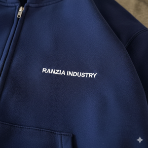 RANZIA Men Heavyweight Vintage Acid Wash Zip Hoodie Distressed Rhinestone DTG Streetwear Manufacturer Supply Men Zip Hoodie - Product Image 4