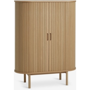 Mueble Modular Escandinavo Moderno y Ecológico de Madera Maciza para Sala de Estar o Dormitorio, con Puertas de Tablero, 2 Cajones y Gran Capacidad de Almacenamiento - Product Image 2
