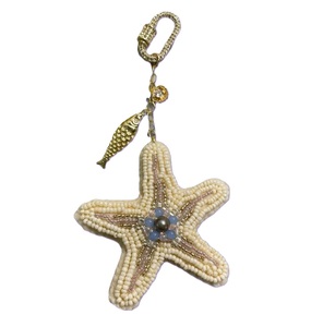 Beautiful Handmade Glass Beads Embroidery Charm <b>Keychain</b> Gift Trendy Embroidered Seed Bead <b>Keychain</b> for Purse Decoration - Product Image 2