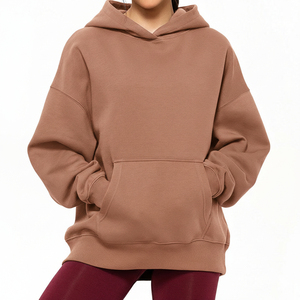 Hoodie oversize pour femme, style streetwear décontracté, coupe ample, en fibre de bambou pour un confort doux au quotidien - Product Image 1