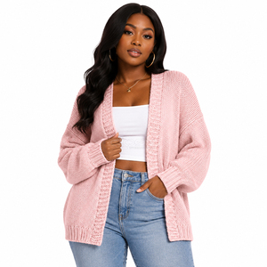 Cosh International Sorority Sisterhood Acrylic High Quality Casual Standard Button-Up Women V-neck Full Sleeve <b>Cardigan</b> <b>Sweater</b> - Product Image 3