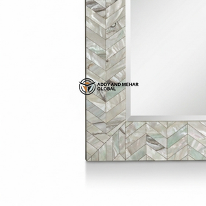 Espejo Decorativo de Pared Hecho a Mano con Incrustaciones de Madreperla de Alta Gama para Exportación - Product Image 5