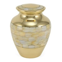 Urne funéraire en métal pour cendres, urne décorative pour crémation, urne commémorative personnalisable en couleur