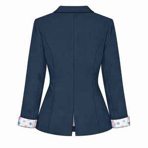 Blazer Azul Marino para Mujer Jack and Jill, Corte Entallado, Un Solo Botón, Chaqueta Formal de Oficina, Forrada, Estilo Casual Elegante, Venta al Por Mayor OEM - Product Image 2