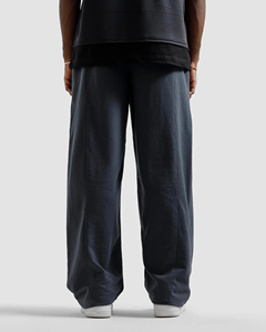 Men's Wide Leg Cotton <b>Trousers</b> <b>Elastic</b> <b>Waist</b> Casual Pants Breathable Midweight Flared Waterproof Fleece Multi-Pocket - Product Image 4