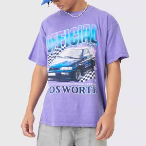 T-shirts pour hommes personnalisés, délavés à l'acide, coupe classique, 100% coton, streetwear, grandes tailles, maillots en coton unisexes, vêtements - Product Image 6