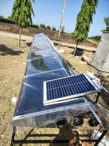 Secador Solar RAHEJA Samagra C100 para Frutas y Verduras, Marco de Metal Galvanizado, Cubierta con Protección UV, 4 x 40 Pies Cuadrados, Secado por Aire Forzado - Product Image 2