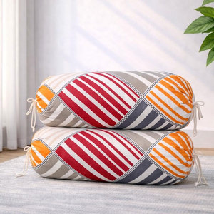 Luxury Bolster Pillow <b>Cover</b> with Soft Fabric Customizable Colors & Sizes Eco-Friendly for Home Bedroom <b>Sofa</b> Bedding - Product Image 1