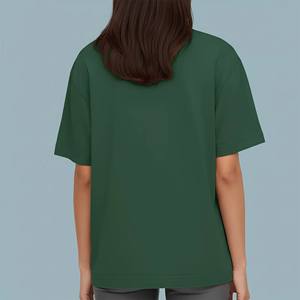 Custom Made Summer Streetwear women t-shirts Drop Shoulder Oversized 100% Cotton Boxy Fit Crew Neck High Quality Quick Dry OEM - Product Image 2