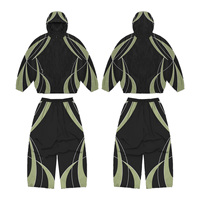 Ensembles coupe-vent personnalisés en gros, ensembles coupe-vent avec logo personnalisé, polyester Ripstop, usine OEM de streetwear