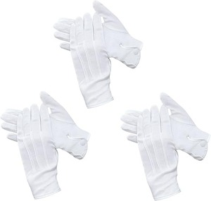 Guantes de Algodón Antideslizantes para Mujer y Hombre con Agarre - Guantes de Uniforme con Cierre a Presión - Product Image 3