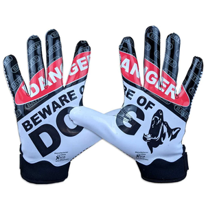 Gants de football américain 7v7 pour receveur, en néoprène et gel de silicone, doigts entiers, haute qualité, personnalisables, durables, antidérapants, pour jeunes - Product Image 3