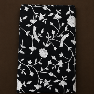 Premium Multi Embroidery Fabric Women Fashion Fabric Designer Embroidery Fabric Party Wear Fabric Luxury Fabric - Product Image 2