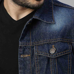 Cheap Price 100% Cotton Men's <b>Denim</b> Jean <b>Jackets</b> Long Sleeve Button Oversized and Washed Jean <b>Jackets</b> - Product Image 6